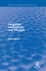 Image for Language, intelligence, and thought