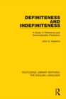 Image for Definiteness and indefiniteness: a study in reference and grammaticality prediction : 11