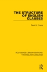 Image for The structure of English clauses