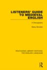 Image for Listeners&#39; guide to medieval English: a discography
