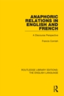 Image for Anaphoric relations in English and French: a discourse perspective : 7