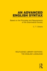 Image for An advanced English syntax: based on the principles and requirements of the Grammatical Society : 20
