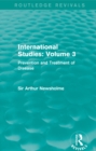 Image for International studies: prevention and treatment of disease. : Volume 3