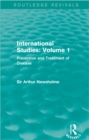Image for International studies: prevention and treatment of disease. : Volume 1