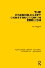 Image for The pseudo-cleft construction in English : 13
