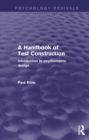 Image for A handbook of test construction: introduction to psychometric design