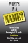 Image for What&#39;s in a name?: advertising and the concept of brands.