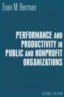 Image for Performance and productivity in public and nonprofit organizations