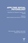 Image for Applying social psychology: implications for research, practice, and training : volume 8