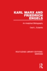 Image for Karl Marx and Friedrich Engels: an analytical bibliography