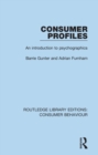 Image for Consumer profiles: an introduction to psychographics