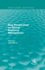 Image for New perspectives on human resource management