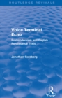 Image for Voice terminal echo: postmodernism and English Renaissance texts