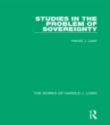 Image for Studies in the problem of sovereignty