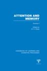 Image for Handbook of Learning and Cognitive Processes (Volume 4): Attention and Memory