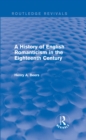 Image for A history of English Romanticism in the eighteenth century