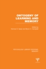 Image for Memory.: (Ontogeny of learning and memory) : Volume 24,