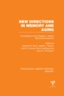 Image for Memory.: proceedings of the George A. Talland Memorial Conference (New directions in memory and aging)