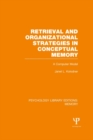 Image for Memory.: a computer model (Retrieval and organizational strategies in conceptual memory)