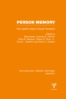Image for Memory.: the cognitive basis of social perception (Person memory) : Volume 9,