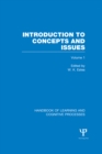 Image for Handbook of Learning and Cognitive Processes (Volume 1): Introduction to Concepts and Issues