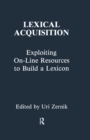 Image for Lexical Acquisition: Exploiting On-Line Resources to Build a Lexicon