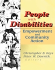 Image for People with disabilities: empowerment and community action