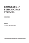 Image for Progress in behavioral studies.