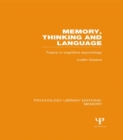 Image for Memory.: topics in language psychology (Memory, thinking and language) : Volume 7,