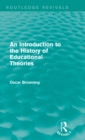 Image for An introduction to the history of educational theories