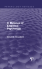 Image for In defence of empirical psychology
