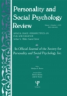 Image for Perspectives on Evil and Violence: A Special Issue of personality and Social Psychology Review