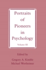 Image for Portraits of Pioneers in Psychology: Volume III