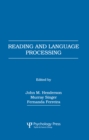 Image for Reading and language processing