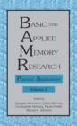 Image for Basic and applied memory research