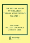 Image for The Sexual Abuse of Children: Volume I: Theory and Research