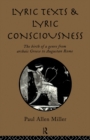 Image for Lyric Texts &amp; Consciousness