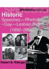 Image for Speaking for our lives: historic speeches and rhetoric for gay and lesbian rights 1892-2000