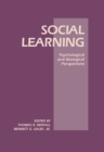 Image for Social learning: psychological and biological perspectives