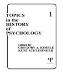 Image for Topics in the history of psychology