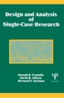 Image for Design and analysis of single-case research