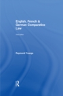 Image for English, French &amp; German comparative law
