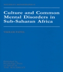 Image for Culture and common mental disorders in Sub-Saharan Africa