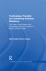 Image for Technology transfer via university-industry relationship: the case of the foreign high technology electronics industry in Mexico&#39;s Silicon Valley