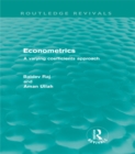 Image for Econometrics: a varying coefficients approach