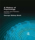 Image for A history of psychology.: (Ancient and patristic) : Volume I,