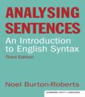 Image for Analysing sentences