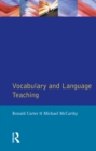 Image for Vocabulary and language teaching