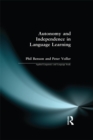 Image for Autonomy and independence in language learning