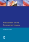 Image for Management for the construction industry